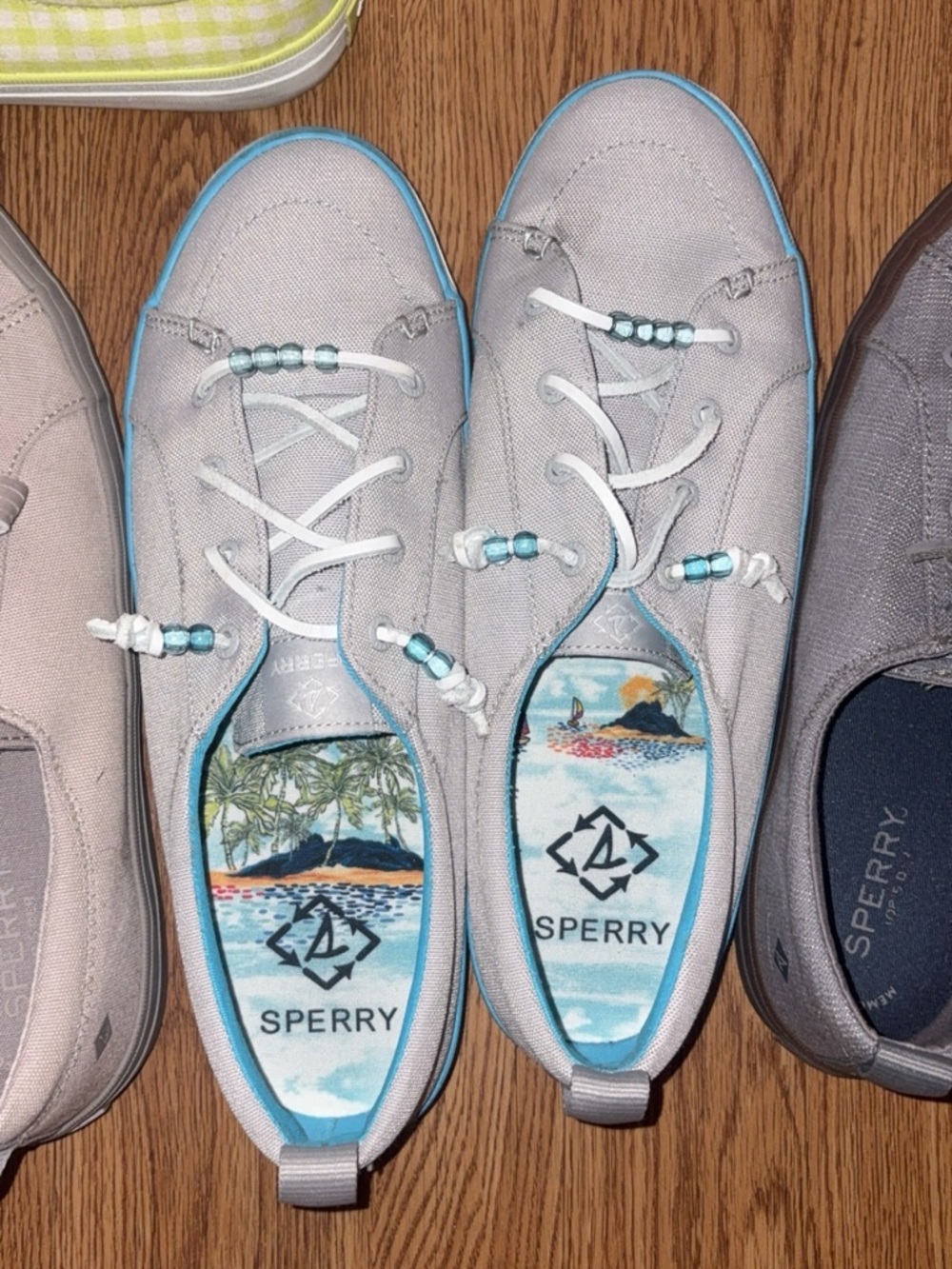Sperry Gray and blue Crest Vibe Sneakers